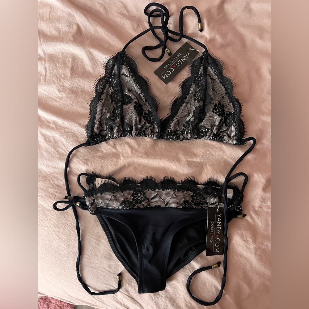 YANDY lace bikini bottoms